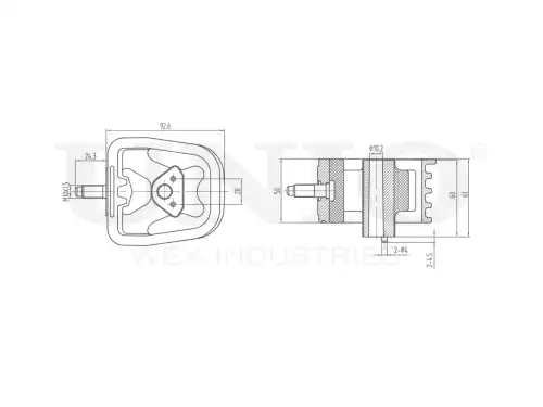 Подушка крепления двигателя UNIO RMP-15046