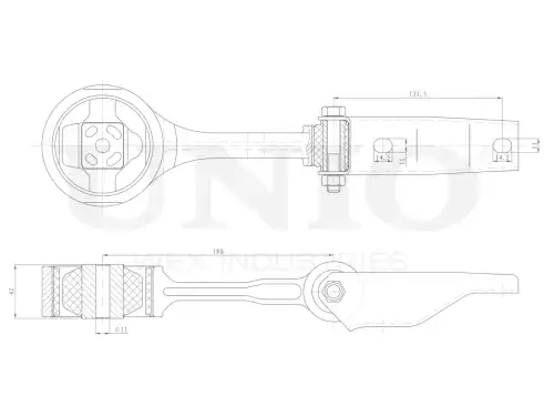 Подушка крепления двигателя UNIO RMP-15047