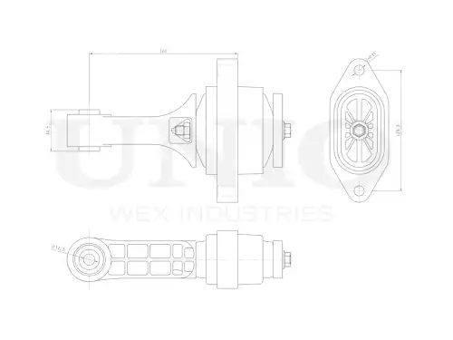 Подушка крепления двигателя UNIO RMP-15051