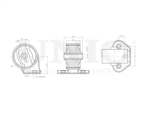 Подушка крепления двигателя UNIO RMP-15060