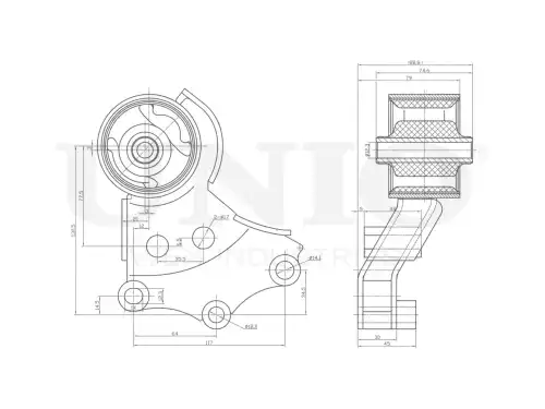 Подушка крепления двигателя UNIO RMP-15065