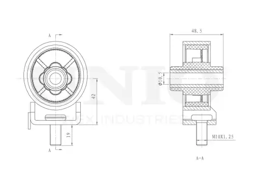 Подушка крепления двигателя UNIO RMP-15066