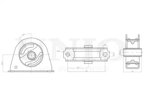 Подушка крепления двигателя UNIO RMP-15068