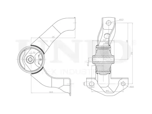 Подушка крепления двигателя UNIO RMP-15071