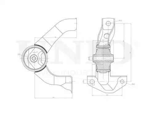 Подушка крепления двигателя UNIO RMP-15073