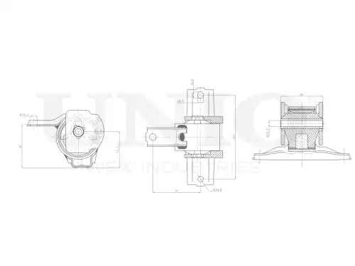 Подушка крепления двигателя UNIO RMP-15074