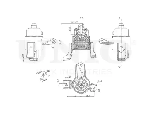 Подушка крепления двигателя UNIO RMP-15075