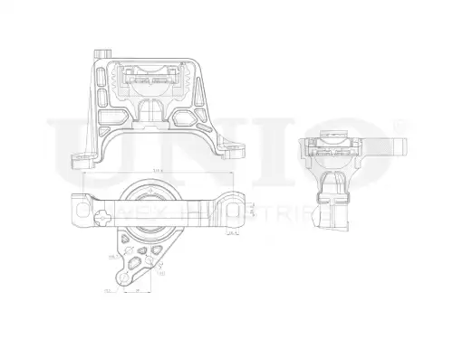 Подушка крепления двигателя UNIO RMP-15078
