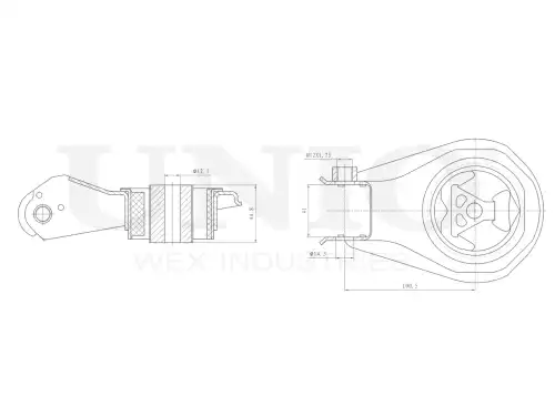 Подушка крепления двигателя UNIO RMP-15079