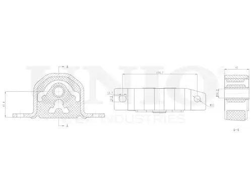 Подушка крепления двигателя UNIO RMP-15081