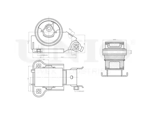 Подушка крепления двигателя UNIO RMP-15083