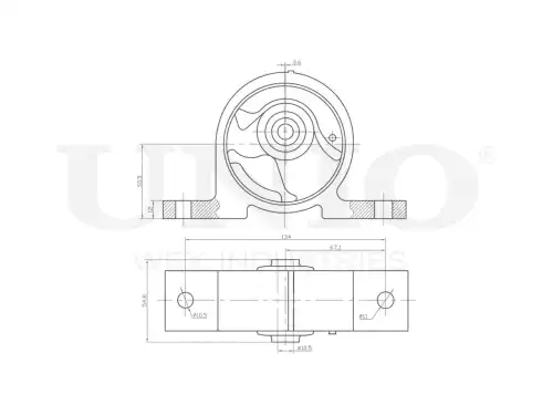 Подушка крепления двигателя UNIO RMP-15085