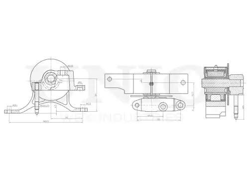 Подушка крепления двигателя UNIO RMP-15086