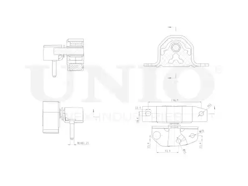 Подушка крепления двигателя UNIO RMP-15089