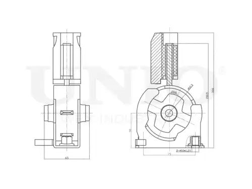 Подушка крепления двигателя UNIO RMP-15093