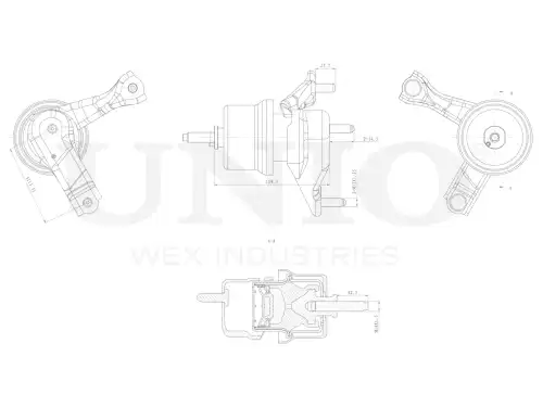 Подушка крепления двигателя UNIO RMP-15095