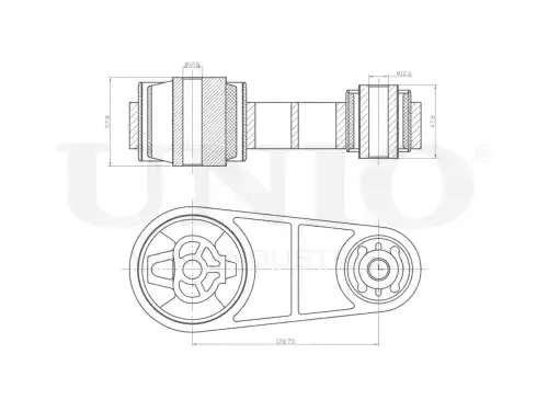 Подушка крепления двигателя UNIO RMP-15102