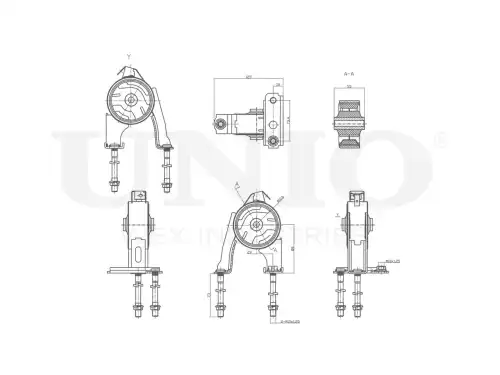 Подушка крепления двигателя UNIO RMP-15109