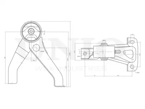Подушка крепления двигателя UNIO RMP-15110