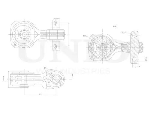 Подушка крепления двигателя UNIO RMP-15112