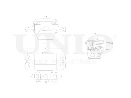 Подушка крепления двигателя UNIO RMP-15136