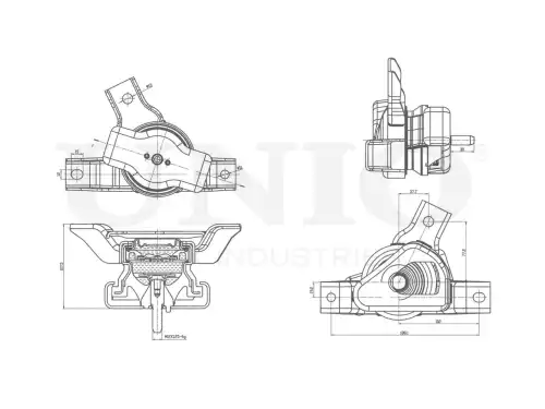 Подушка крепления двигателя UNIO RMP-15143