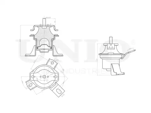 Подушка крепления двигателя UNIO RMP-15149
