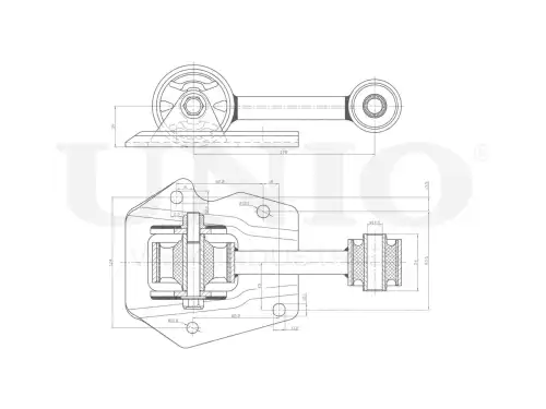 Подушка крепления двигателя UNIO RMP-15156