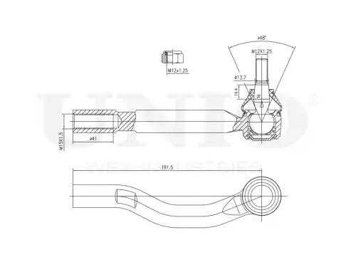 Рулевой наконечник UNIO SSP-10003