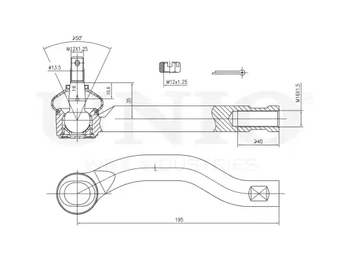 Рулевой наконечник UNIO SSP-10005