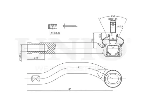 Рулевой наконечник UNIO SSP-10006