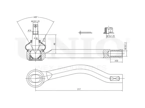 Рулевой наконечник UNIO SSP-10011