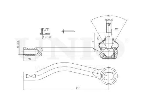 Рулевой наконечник UNIO SSP-10012