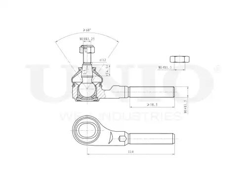 Рулевой наконечник UNIO SSP-10069