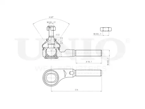 Рулевой наконечник UNIO SSP-10070