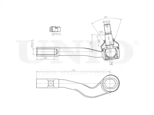 Рулевой наконечник UNIO SSP-10078
