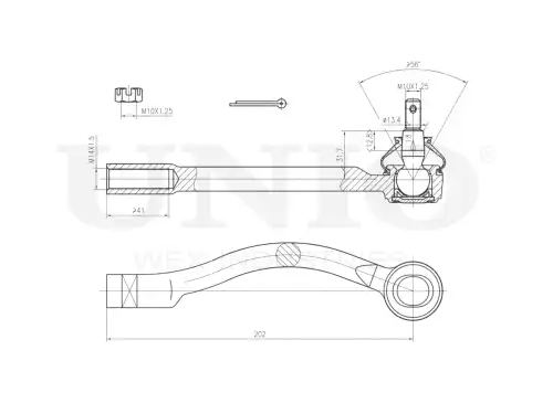 Рулевой наконечник UNIO SSP-10086