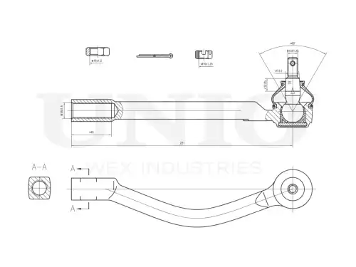 Рулевой наконечник UNIO SSP-10094