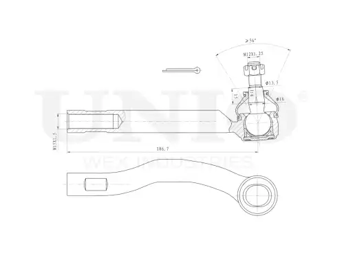 Рулевой наконечник UNIO SSP-10112