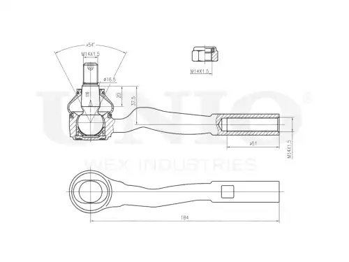 Рулевой наконечник UNIO SSP-10115