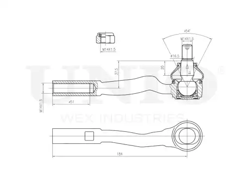 Рулевой наконечник UNIO SSP-10116
