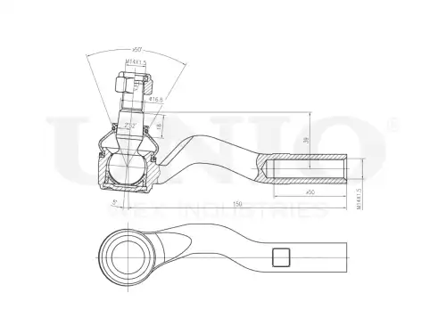 Рулевой наконечник UNIO SSP-10130