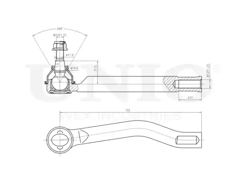 Рулевой наконечник UNIO SSP-10139