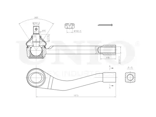 Рулевой наконечник UNIO SSP-10143