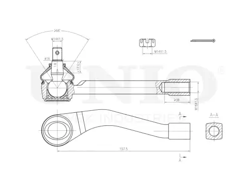 Рулевой наконечник UNIO SSP-10144