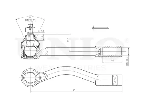 Рулевой наконечник UNIO SSP-10148