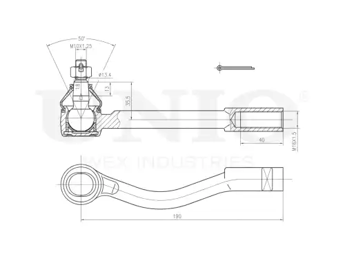 Рулевой наконечник UNIO SSP-10149