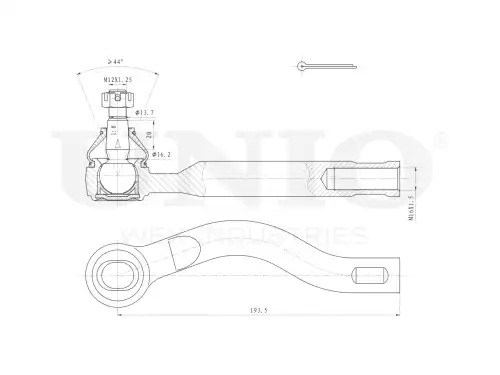 Рулевой наконечник UNIO SSP-10151