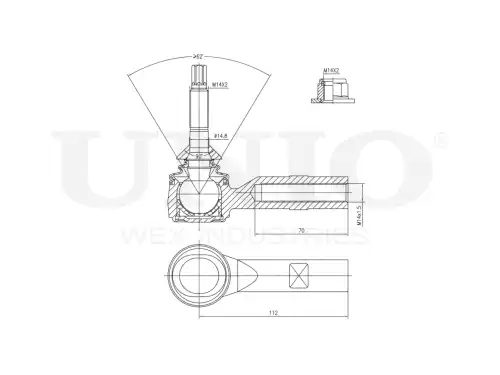 Рулевой наконечник UNIO SSP-10156