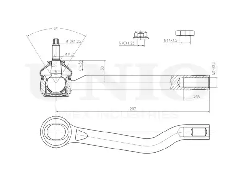 Рулевой наконечник UNIO SSP-10157